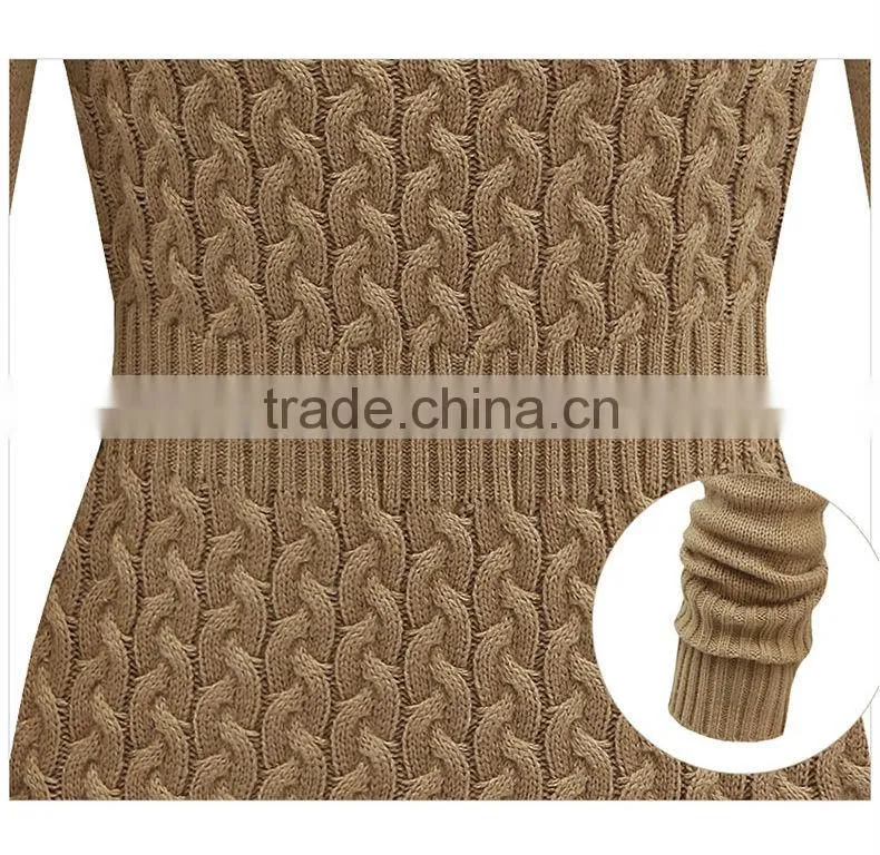 lady's cable knitting sweater