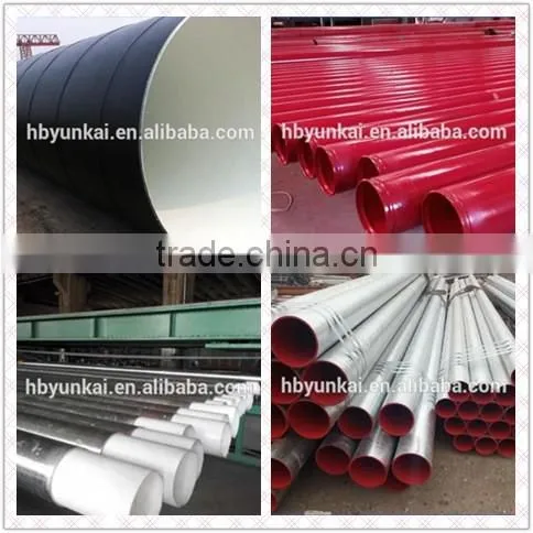 erw hot galvanized round steel water pipe price