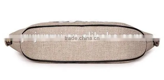 Simple designer jute shopping bag elegance jute flower printed bag