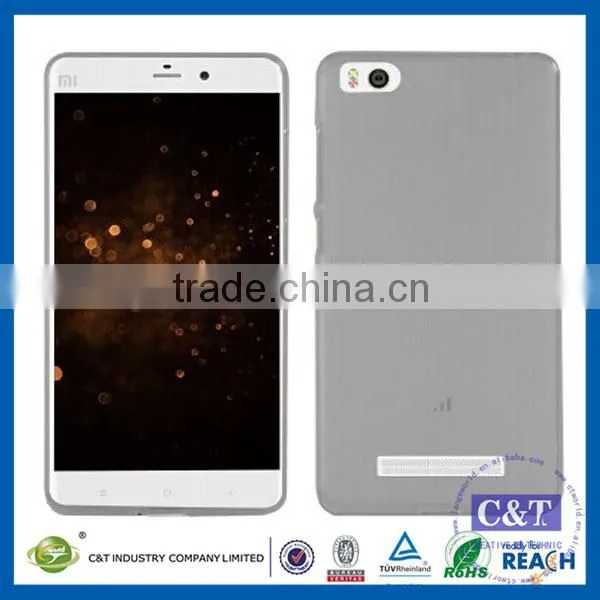 C&T Crystal Clear Transparent Flexible Soft Gel Tpu Case Cover For Xiaomi Mi 4i, For xiaomi mi4i