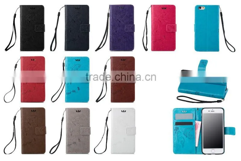 Card Slot PU Leather Case Stand Leather Phone Case for iphone 7, Stand Phone Case for iphone 7