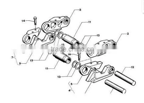 OEM high standard excavators kmc track chain