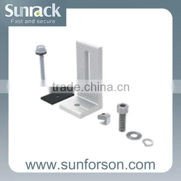 Al6005 /SS304 solar power mount pv module mounting clamps