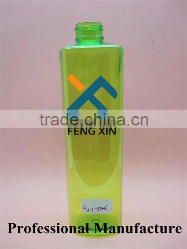 professional manufacture with reasonable price 300ml plastic shampoo bottle