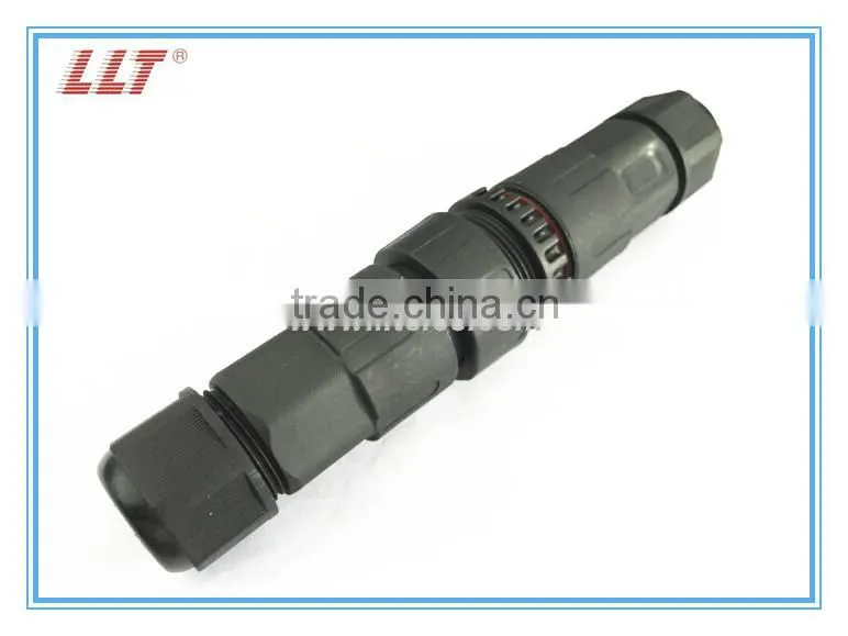 IP67 field assembly 4 pin screw terminal cable connector