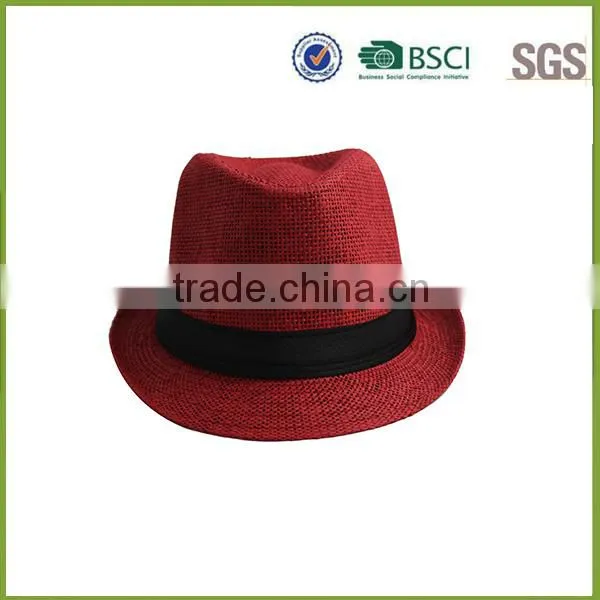 white wholesale mens straw hat decorate straw folding straw hat