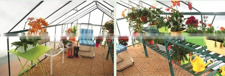 Easy DIY 16*8 FT Aluminum Hobby Greenhouse kits