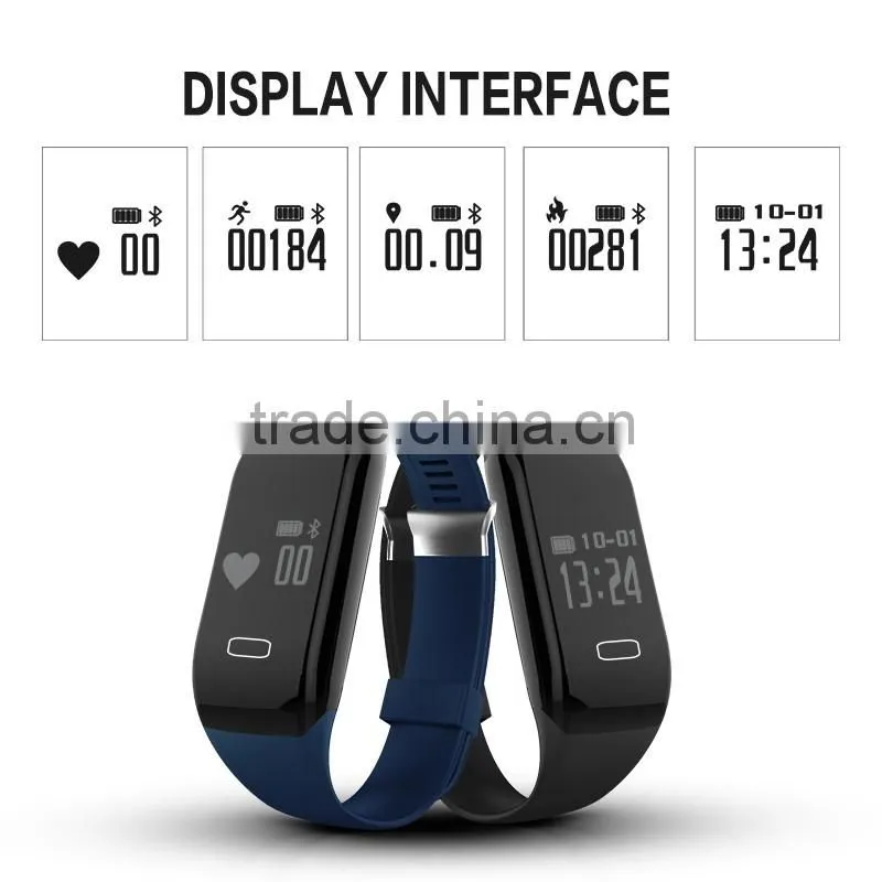Smart Bracelet Waterproof / 0.49 Inch LED Touch Screen Bluetooth 4.0 Pedometer