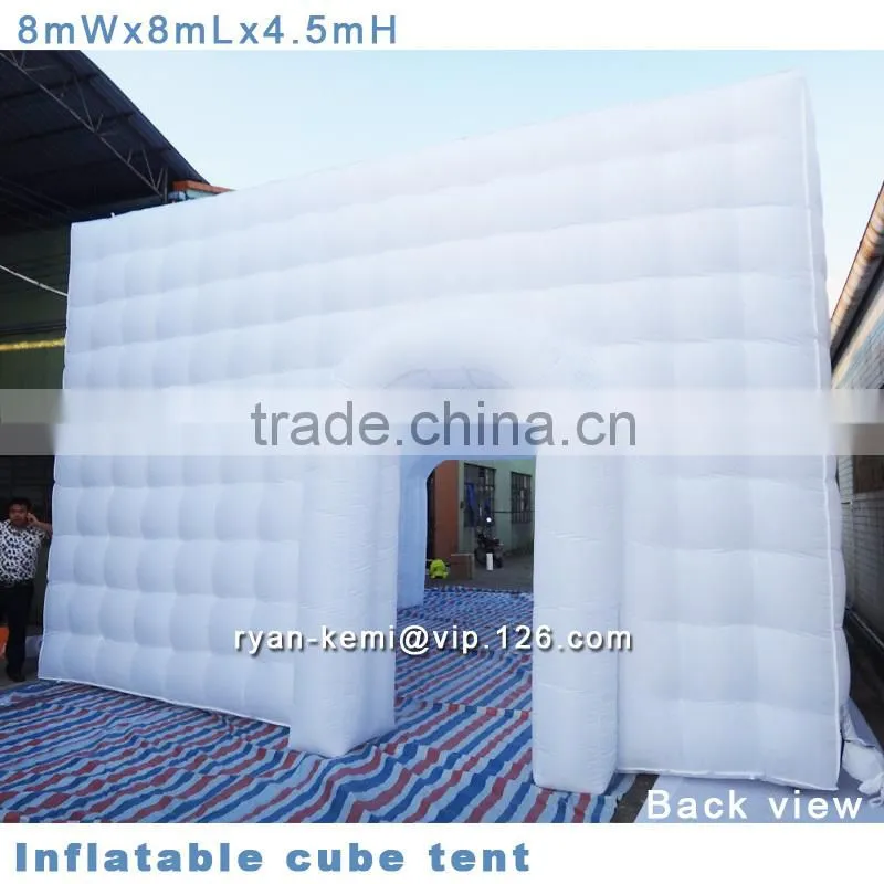 8x8x4.5mH inflatable cube tent cubic tent giant inflatable tents advertising inflatable tent outdoor inflatable party tent