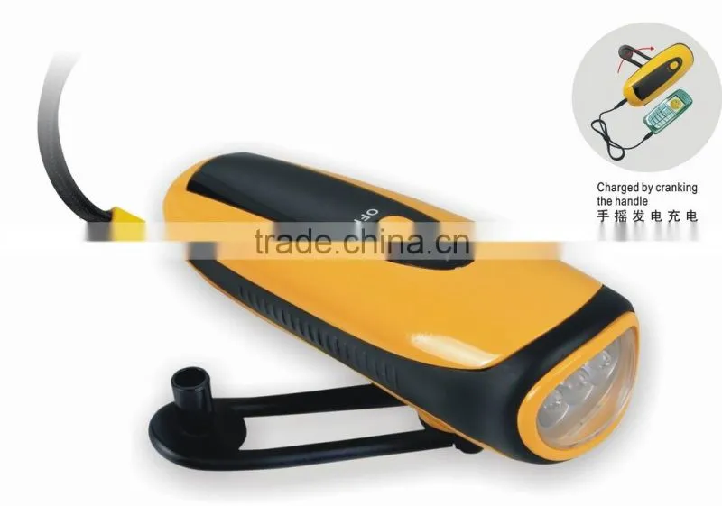 Hand press dynamo led torch/dynamo lamp/led torch flashlight