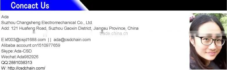 CSD,10B professional A/B series strong Tensile durable Steel Chain machine
