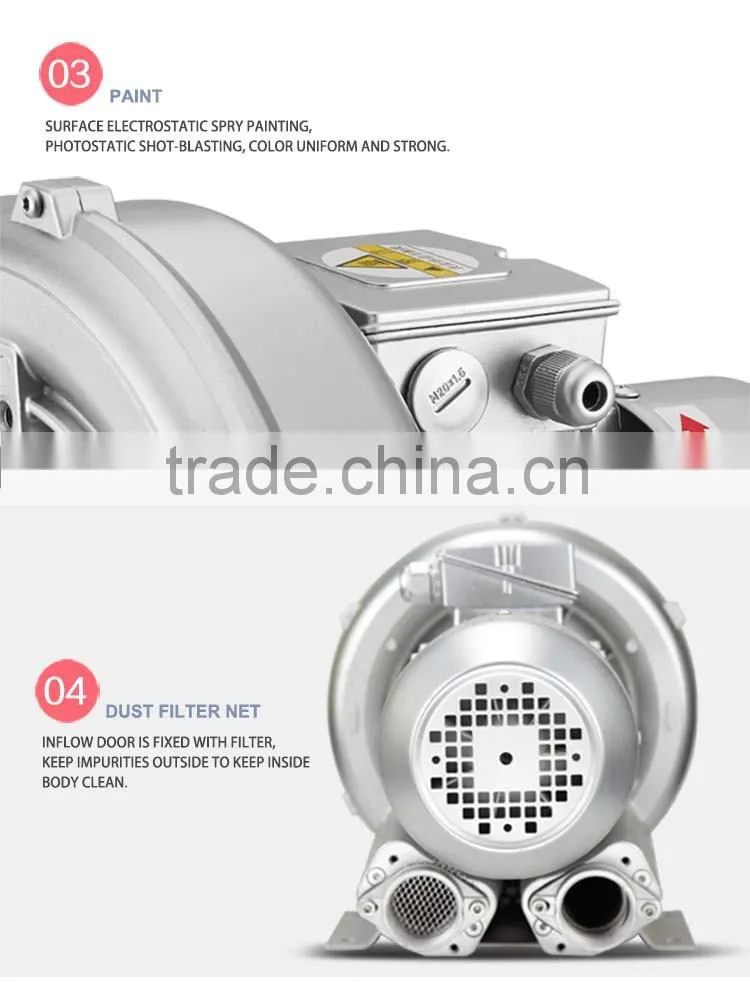 portable Single stage single phase 4GH Series side channel blower
