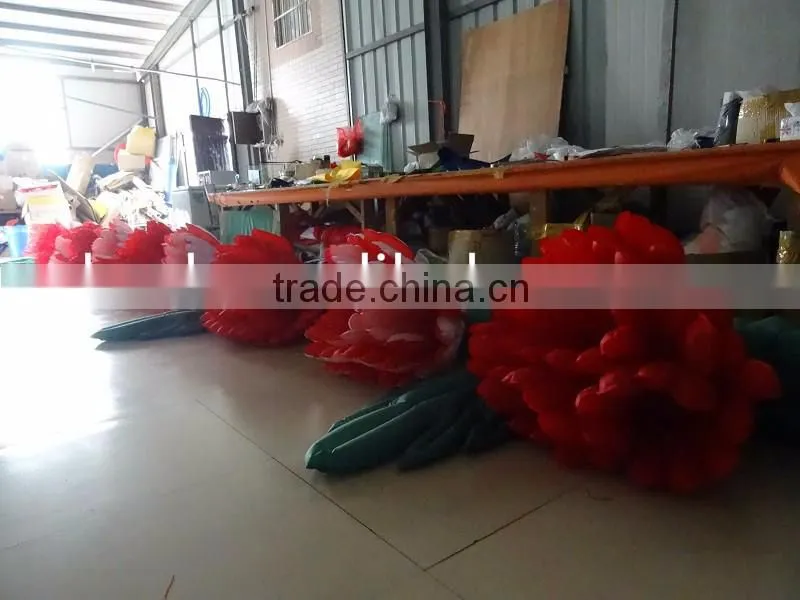 Wedding Decoration Red Inflatable Flower Chain