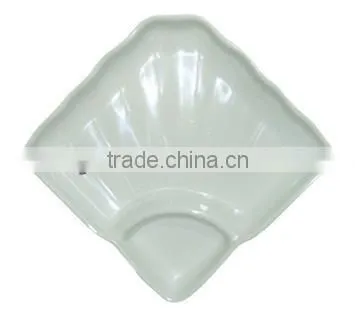 fan shaped melamine Sushi dish