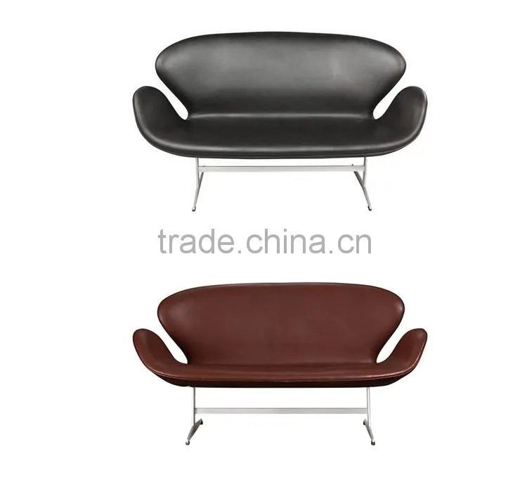 Mid century modern Arne Jacobsen Style Swan twin Chair Swan Sofa