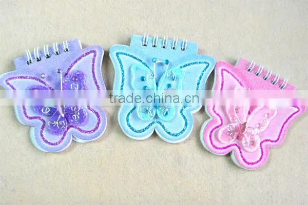 Promotional notebook butterfly shaped custom notebook