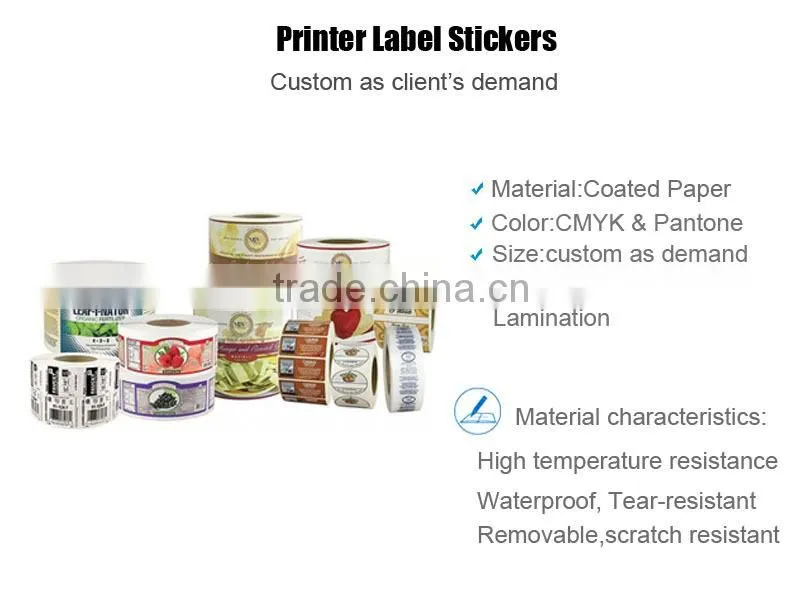 OEM Drink Bottle Printer Label Sticker Stickers For Honey Jars CMYK Printing Factory