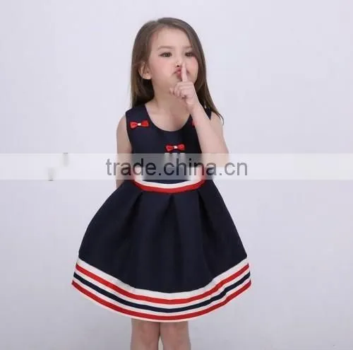 2016 Europe kids beautiful model dresses OEM selling Princess girl kids fashion dresses pictures