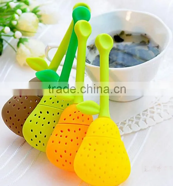 Most Popular Promotional Wholesale Silicone Mr Tea Infuser