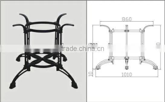 good cast iron coffee table leg OA088