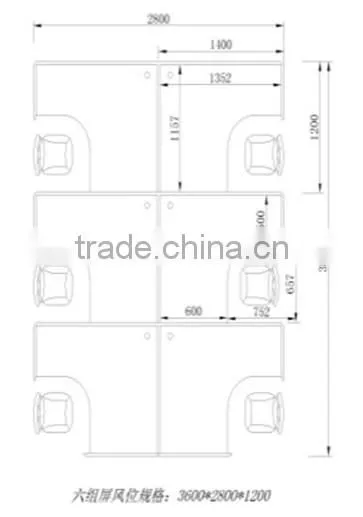 Office Screen Movable Partition Workstation Office Furniture A45-07