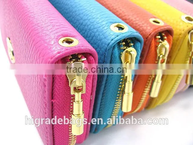 Fashion lady cheap leather wallet