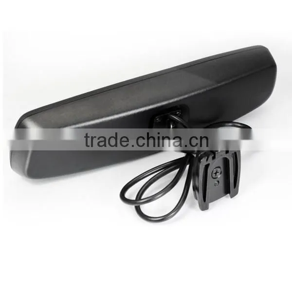2016 new design 4.3inch high brightnedss rearview mirror monitor with hot keys and auto backup display