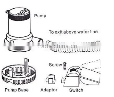 Sailflo 24v dc marine self-priming bilge pump / manual bilge pump