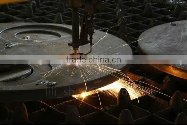 OEM and ISO 9001 flame cutting /steel metal case fabrication