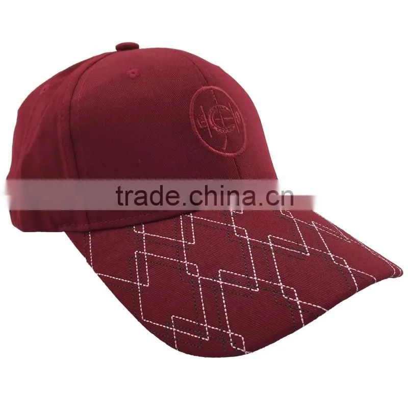 High quality blank custom 6 panel baseball cap/hat without logo