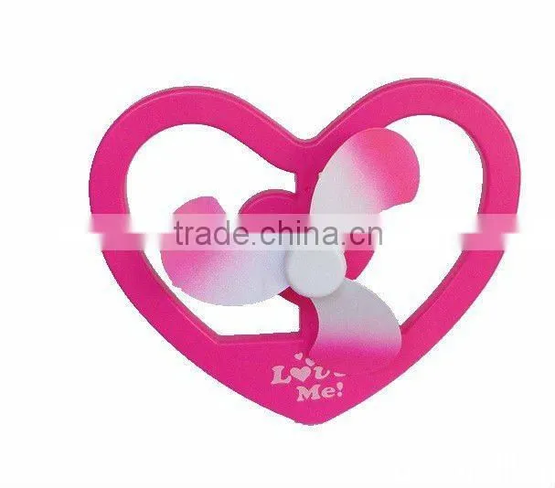 USB heart shape electric fan