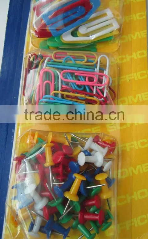 stationery set pins& clips&bands