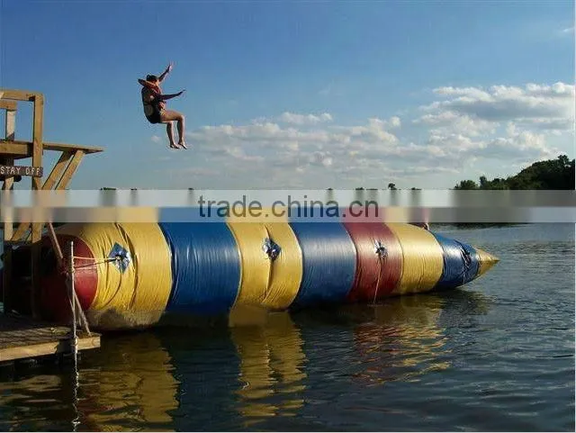most exciting games inflatable water catapult blobs