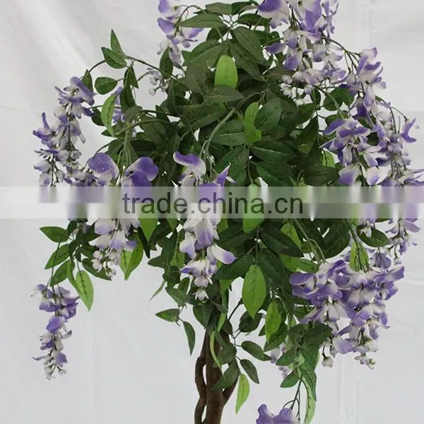cheap artificial bean flower trees wood trunk