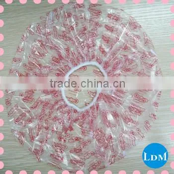 Colorful Disposable Pe/plastic Shower Cap