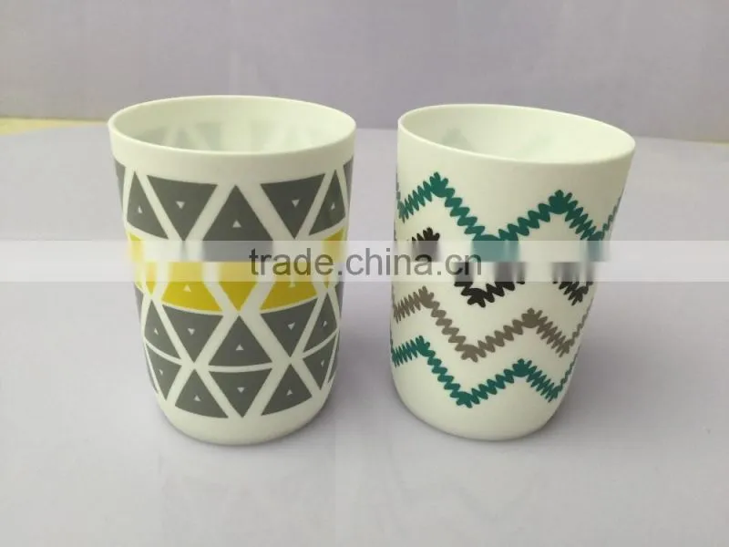 plastic tumble with geometry design logo for sale