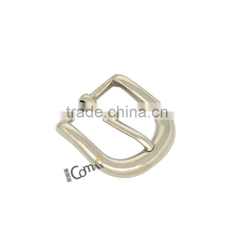 Zinc Alloy Shiny Silver Metal Pin Belt Buckle