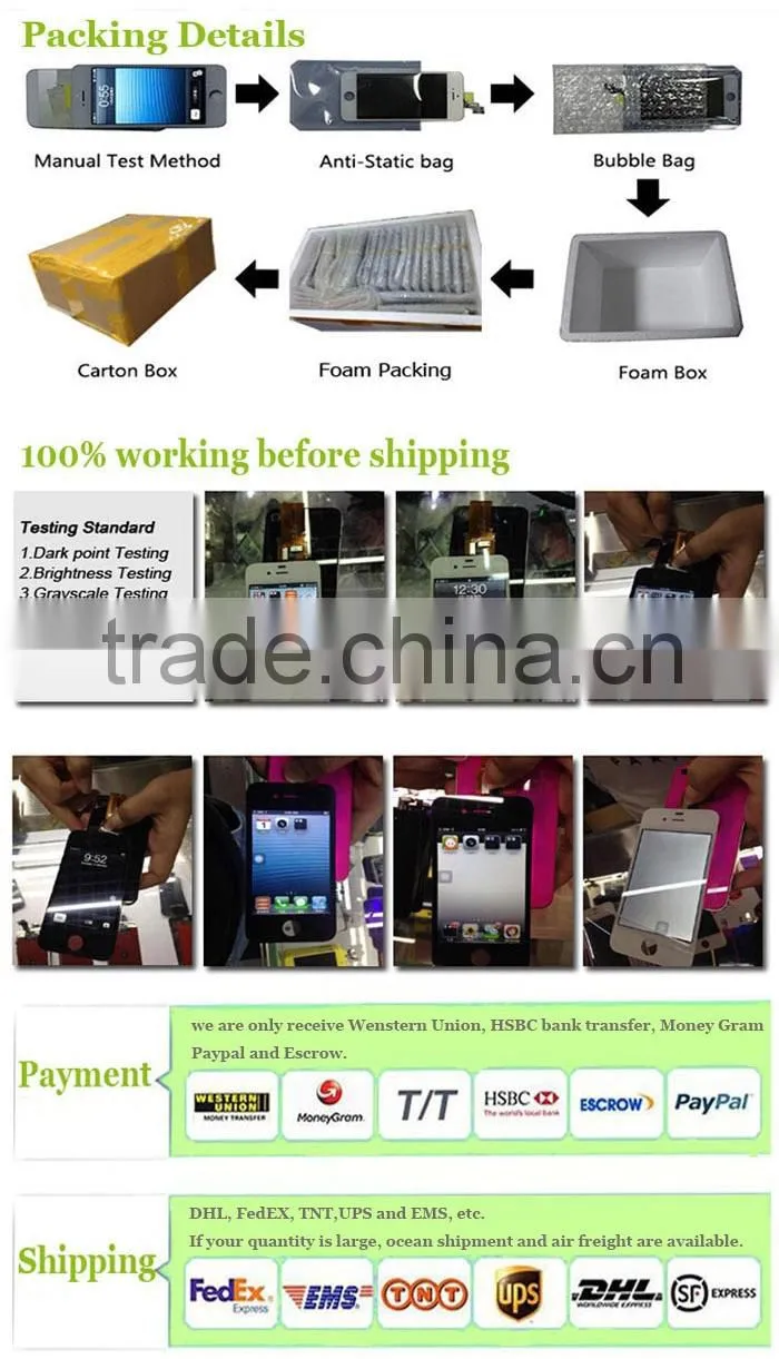 Super quality brand new touch screen For wiko slide digitizer glass display replacement
