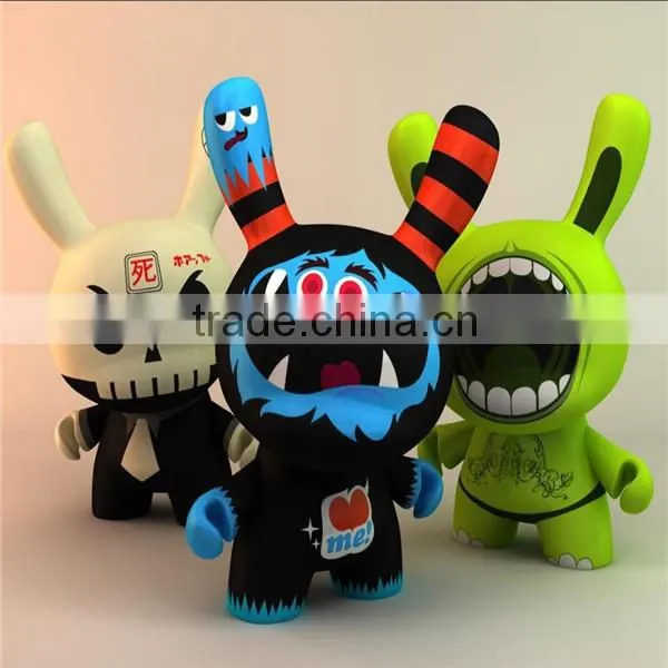 Colorful anime girl maker blank figure vinyl toy manufacturers