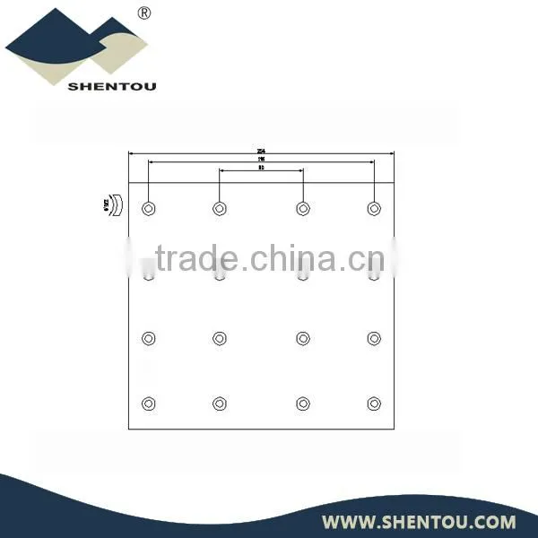 Truck Brake System WVA Brake Lining 10100400210