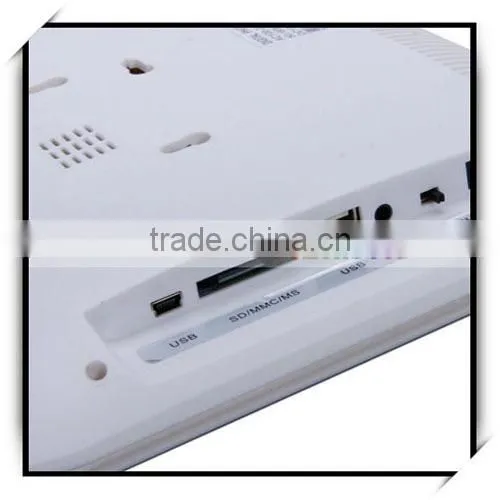 10.4" Wide Screen Ratent LCD Large Size Digital Photo Frame White
