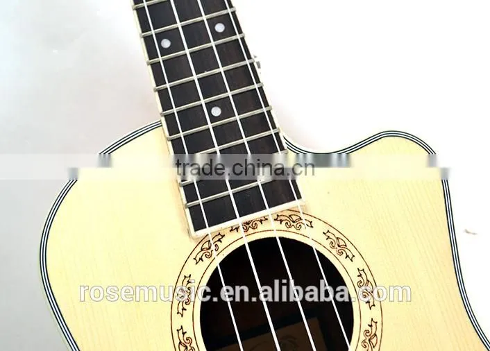 26 inch cutaway ukulele china high quality cheap wooden guitar (UK230-26C)