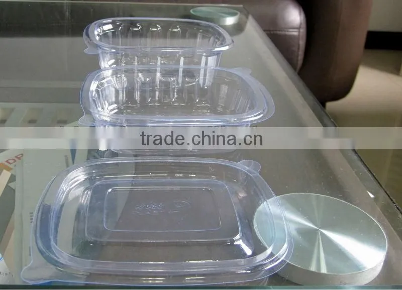 Disposable plastic thermoform tray making machine