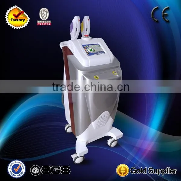 salon use 2 in 1 ipl system soft light laser hair removal (CE ISO SGS TUV)