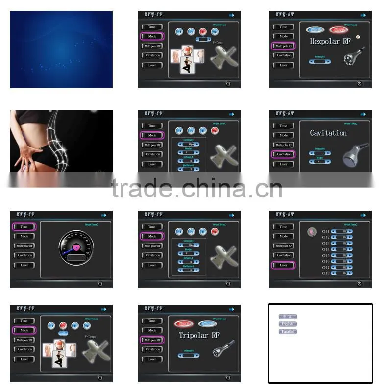cryo vacuum cavitation body slimming beauty machine