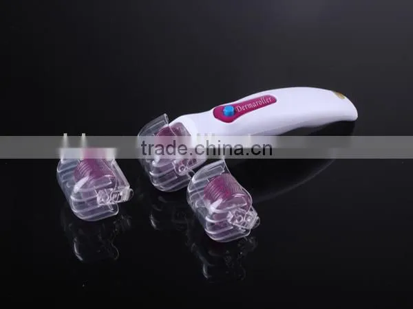 high quality derma roller vibrator,changeable heads derma roller,540 derma rollers