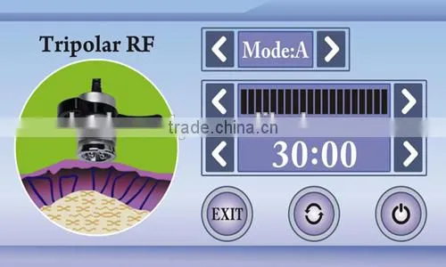 Vacuum+Bipolar RF+Tripolar RF+Face RF+Bio+40K cavitation weight loss machine