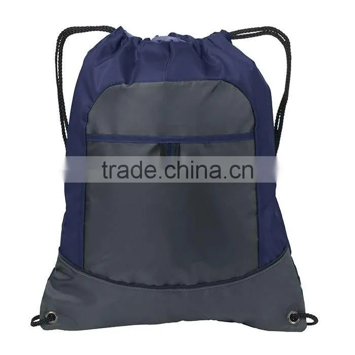 Cheap 210D Polyester Colorful Drawstring Cinch Pack Bag