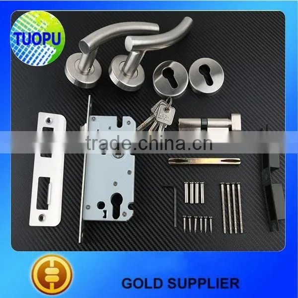 Good quality made in china stainless steel lock door handle manufacturer