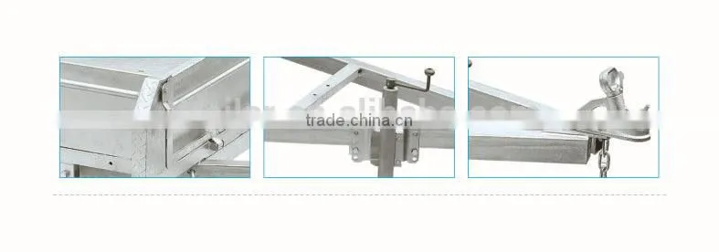 10x5ft Hot Dipped Galvanized Fully Welding Heavy Duty Tandem Trailers